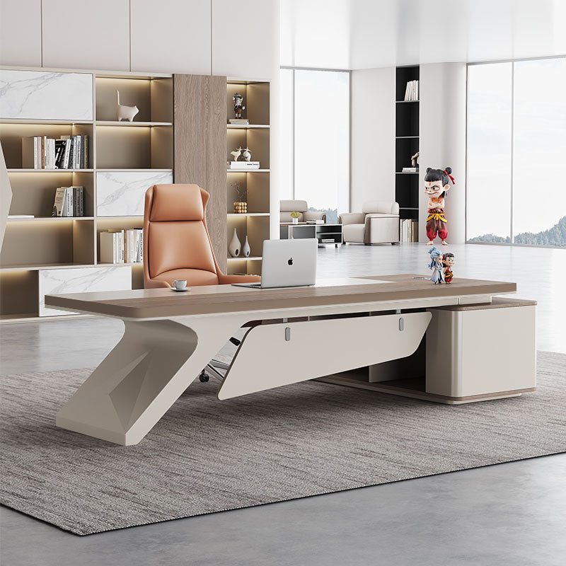 Boss table casual modern accessible luxury president table chairman's office executive table classy sense manager table and chair combination