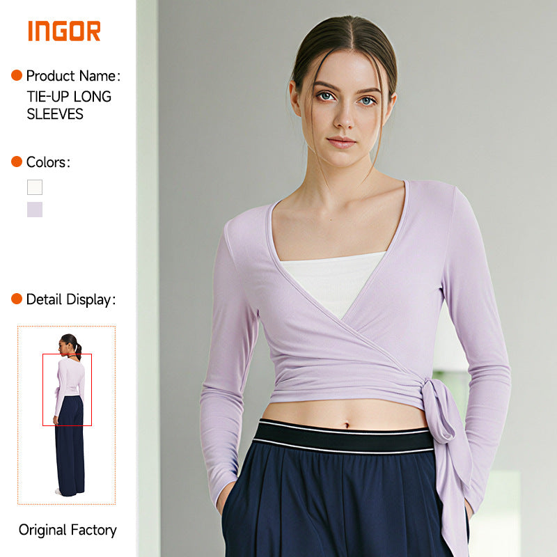 strappy sports long sleeves blouse, beautiful back suspender, silmslimming look mesh yoga blouse, loose yoga tops