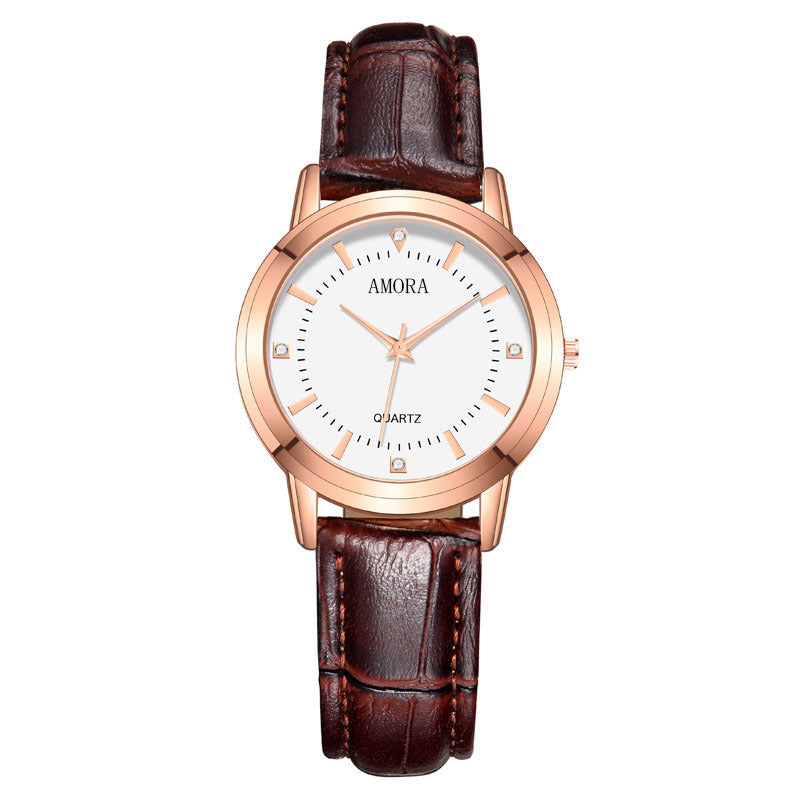 Douyin live ladies' watch couple's watch leather belt fashion watch fashion elegant men's quartz watch wholesale