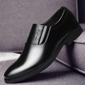 Men's leather shoes - spring new arrivals: business casual, formal, slip-on style. available in black, korean style, perfect for students and weddings