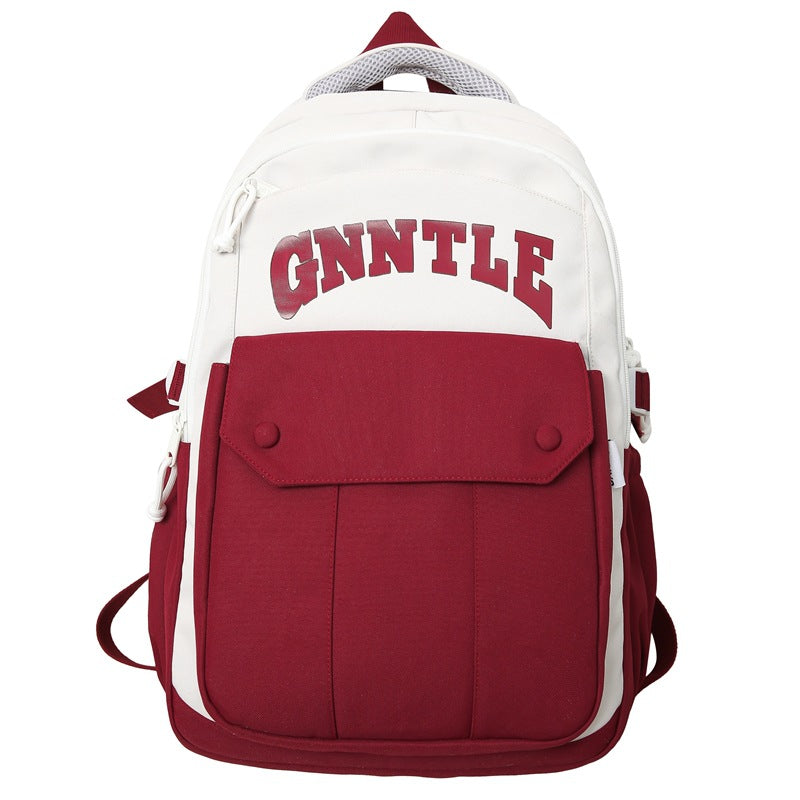 New lightweight american retro style backpack for middle school, high school, and college students - large capacity, multifunctional, wholesale
