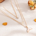 Mermaid necklace wholesale cross-border simple jewelry female niche accessible luxury stacked design sugar cube clavicle chain combination
