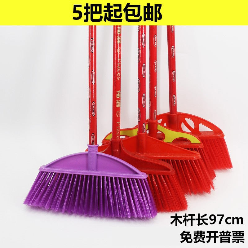 Batch Plastic Broom Wholesale Soft Hair Glue Broom Household Plastic Cleaning Products Broom Sweeping Floor Hard Hair Broom