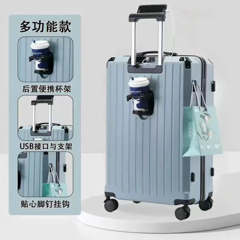 New multi-functional suitcase, small 20-inch boarding case, universal wheel trolley case, high-value men's and women's suitcase