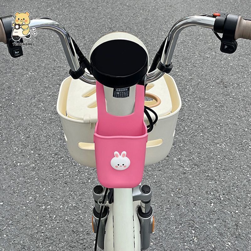 Electric vehicle front storage hanging bag neutral mobile phone bag storage box silicone water cup milk tea holder practical storage handy gadget