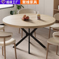 Source factory retro round designer creative medieval style family table casualfor home pull-out oval dining table