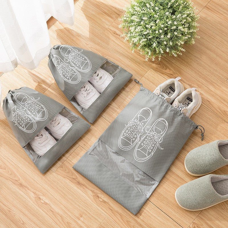 Shoe storage bag, shoe bag, non-woven fabric, dustproof and moisture-proof, business trip travel clothing, shoe storage, household transparent shoe cover wholesale