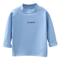 Kidslong sleeves bottom shirtfall and winter german velvet elastic tops boys and girls half turtleneck t-shirtchildren's heattechintimates