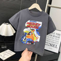 【summer new arrivals】 summer collection: ice silk t-shirts for boys and girls - breathable, sweat-wicking, watermark design, premium quality