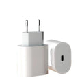 pd 20w european standard charger, compatible with apple iphones, fast charging adapter, european standard ce certified type-c phone charger