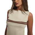 Xiaoxiangfengstripesknitting camisole women's summeroutwear silmslimming look inner bottom sleeveless t-shirttops