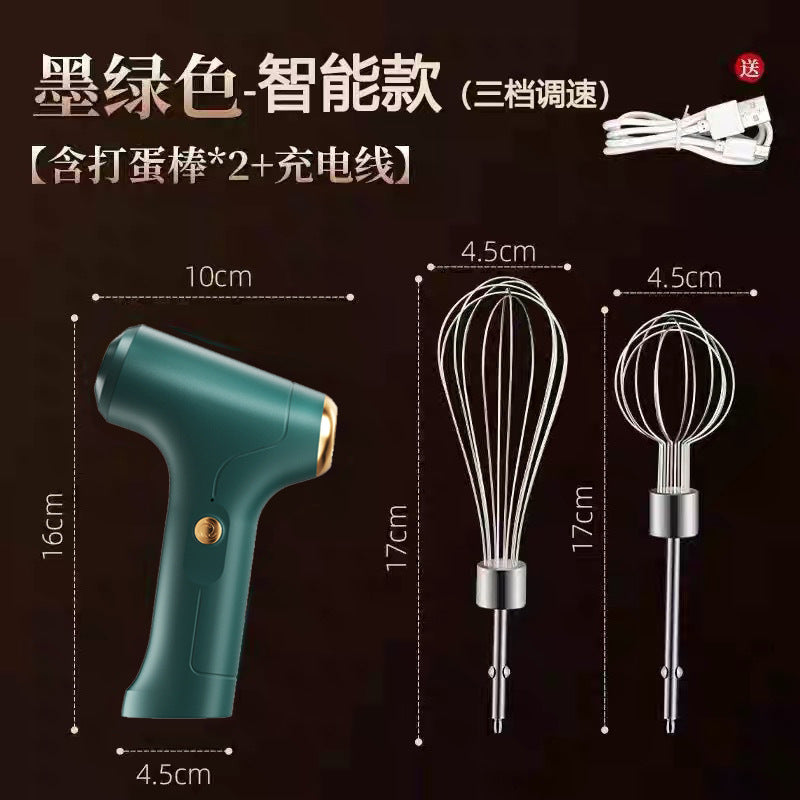 Wireless handheld electric whisk for home baking - cream whipper, mixer, kitchen baking gadget, egg white beater