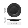 Hotel personalized frosted ceramic western dinnerware set - minimalist solid color polka dot business dinner plates