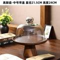 Japanese-style acacia wood cake stand - wooden tray display for weddings, dessert tables, home decor, and fruit/snack serving