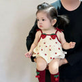 Summer lightweight romper - newborn baby outfit - stylish suspender bodysuit - sleeveless onesie