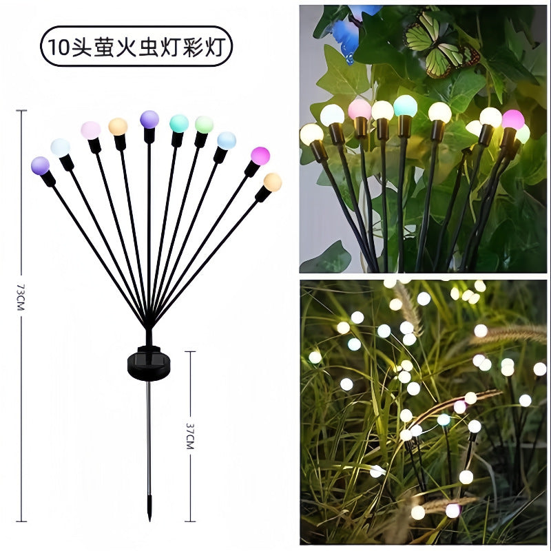 Solar light Outdoor garden light Automatic light in the dark Solar butterfly Firefly rose floor insert night light