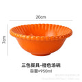 Orange soup bowl