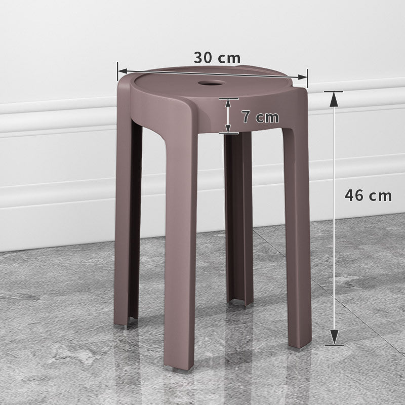 Thickened plastic stoolfor home stackable dining table bench long sitting comfortable chair windmill stool plastic round stool