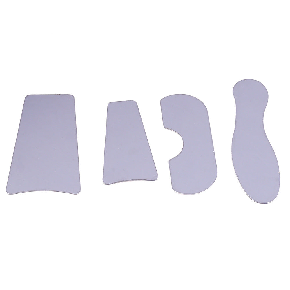 Dental reflector, orthodontic reflector, 4 photo reflectors in the mouth, stainless steel single-sided reflector