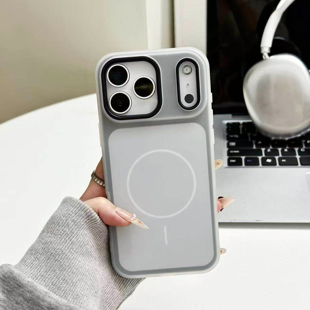 New two-color jelly magnetic two-in-one suitable for iphone17promax mobile phone case apple 11 frosted skin feel