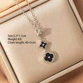 Tz8295 silver necklace [black shell]
