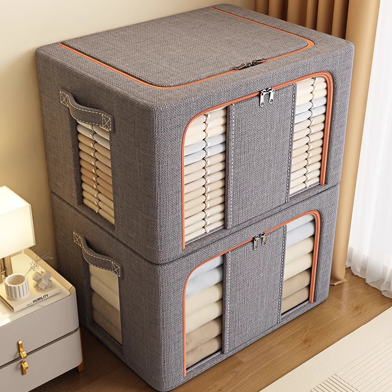 Clothes storage box Household fabric wardrobe clothing quilt Baina box Large capacity sorting box basket bag