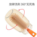 Silicone bottle brush, nipple brush, nano silver straw brush, household cleaning brush, baby bottle brush set - customizable
