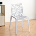 Cut out creative armrest art work chair casual dining chair scandinavian outdoor stackable casual chair waiting chair