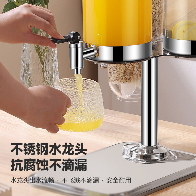 Juice tripod, hotel rotating three-head juice tripod Juice Dispenser Cereal Dispemser