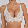 Fashionexport triangle cup french thin strap sexyintimates women's new pure desire lace lace breathable back bra