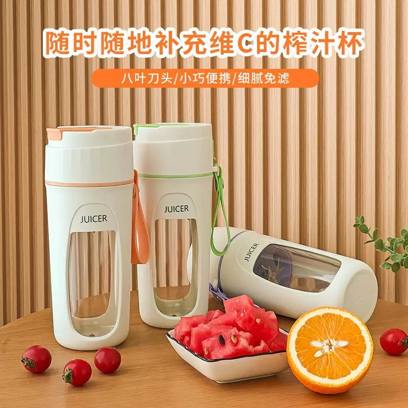 Portable rechargeable outdoor automatic juicer cup electric juice blender mini orange juicer machine for home use - cross-border