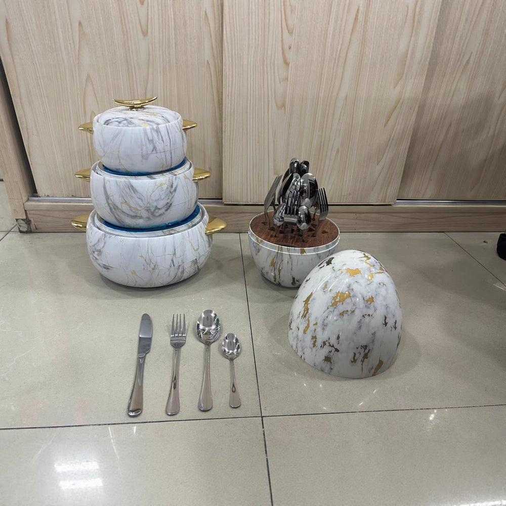 Export new arrival 3pcs thermal insulation box 3pcs food warmer1.0l-2.0l-3.5l