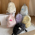 Kids' backpack - lightweight, minimalist design for girls, perfect for outdoor travel. large capacity, japanese style, cute and sweet backpack for middle school