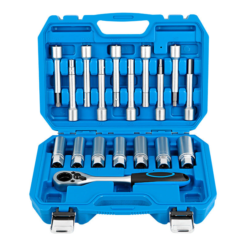 18-Piece set Upper seat screw tool shock absorber Upper seat screw top glue remover Shock absorber Removal and assembly sleeve set