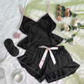 Women's summer lightweight cami shorts set - sexy cami dress loungewear, sleeveless pajamas wholesale for export