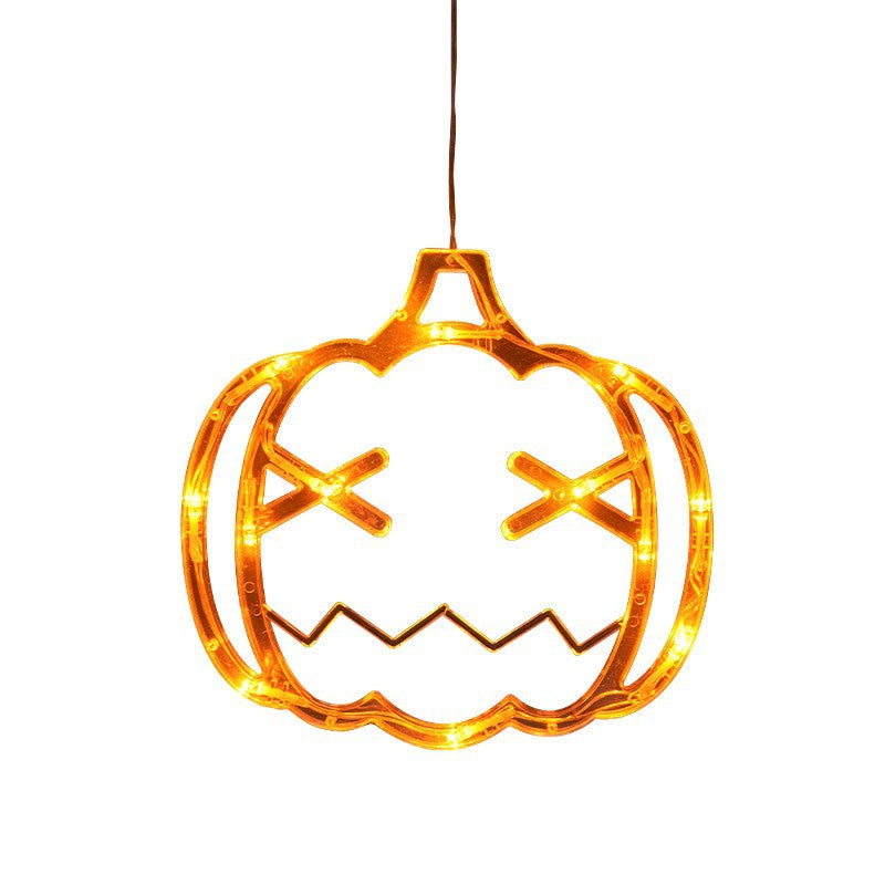 Halloween Lighting Pumpkin Lamp Battery Decoration Atmosphere Lights Festive LED Sucker Lights Props