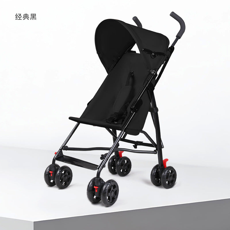 Foldable baby stroller - convertible seat, portable pram, umbrella stroller, one-click fold, travel-friendly