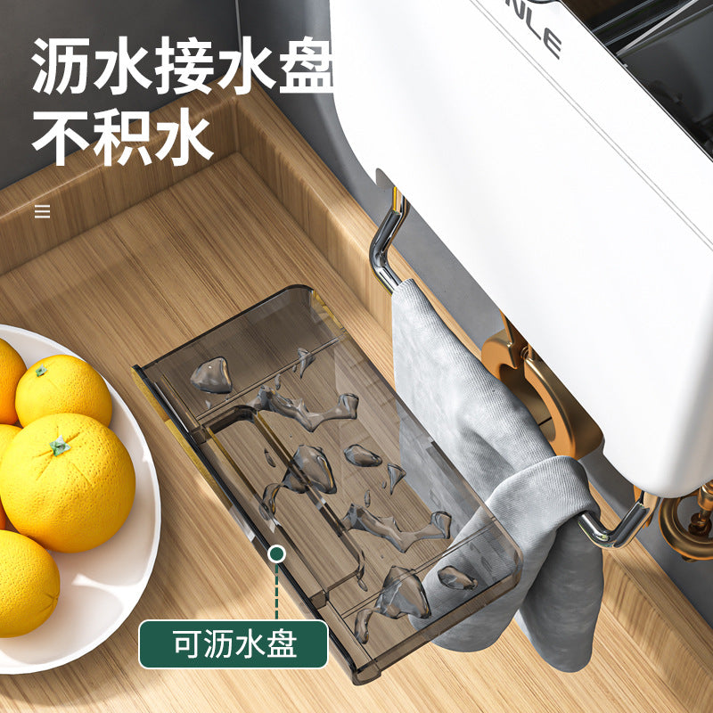 Chopsticks storage box Wall-mounted kitchen rack Household non-punching with dust cover Chopsticks cartridge integrated storage rack