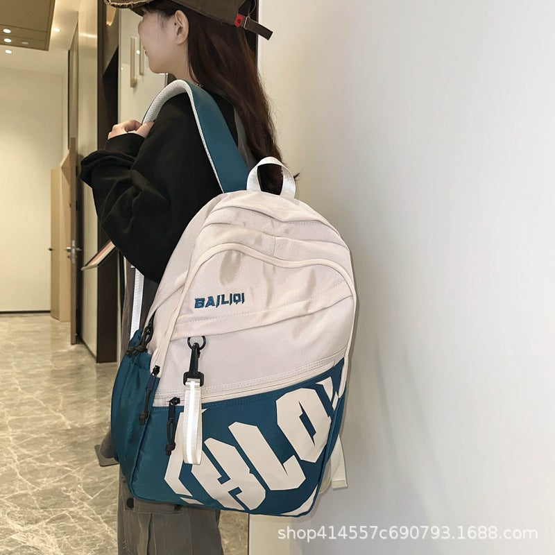 Schoolbag for junior high school students, large capacity, wear-resistant, urban casual style, large capacity, wear-resistant, business trip, backpack