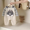 Autumsuit clothes overalls jumpsuit baby cute new arrival cartoon super cute spring & falltwo-piece set trendy