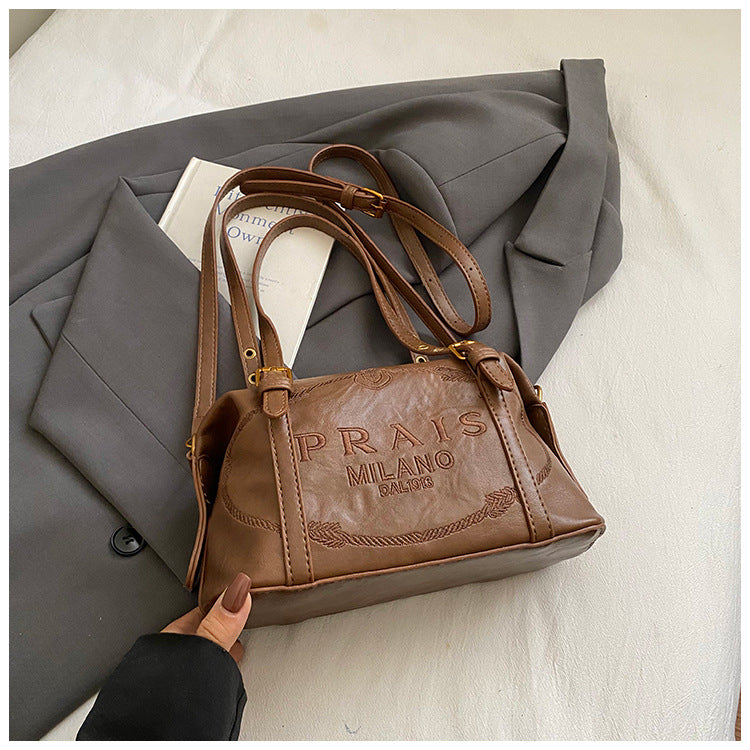 2025 fall/winter new arrivals: vintage-inspired, fashion-forward, niche design handbag - women's commuter tote, trendy shoulder bag, boston bag