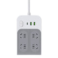 Multi-functional creative power strip with usb ports - dorm room student power strip with multiple outlets and cord