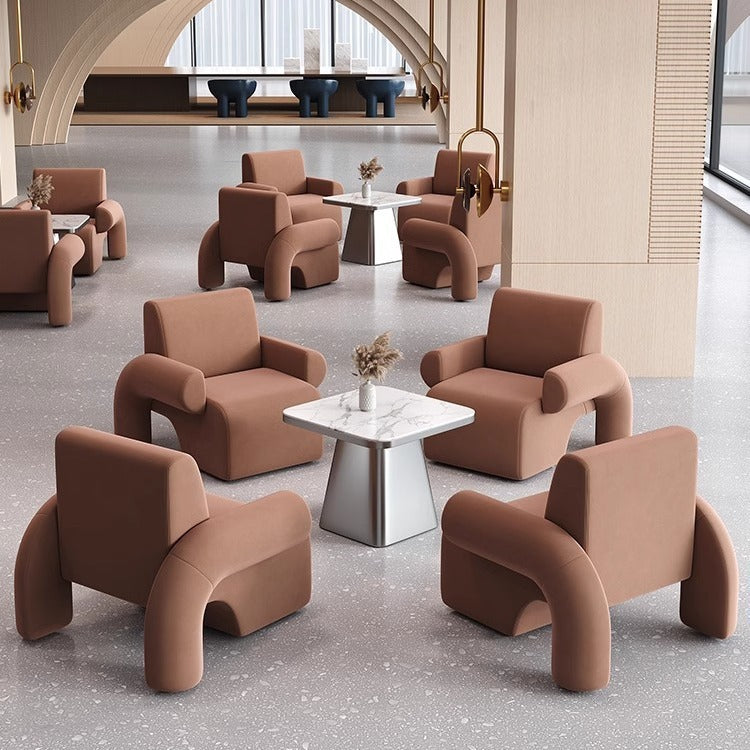 Accessible luxury reception negotiation table and chair negotiation table and chair combination office sofa commercial shop robot pistol sofa chair