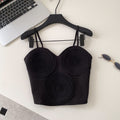 Commuting style silmslimming looksense of design camisole women's summerstylisheasiest for matchpatchwork designeleganttops