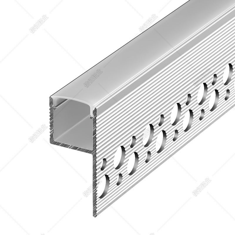 Double eyelid upward lighting linear light strip living room ceiling linear light strip unilateral side luminous aluminum slot linear light slot