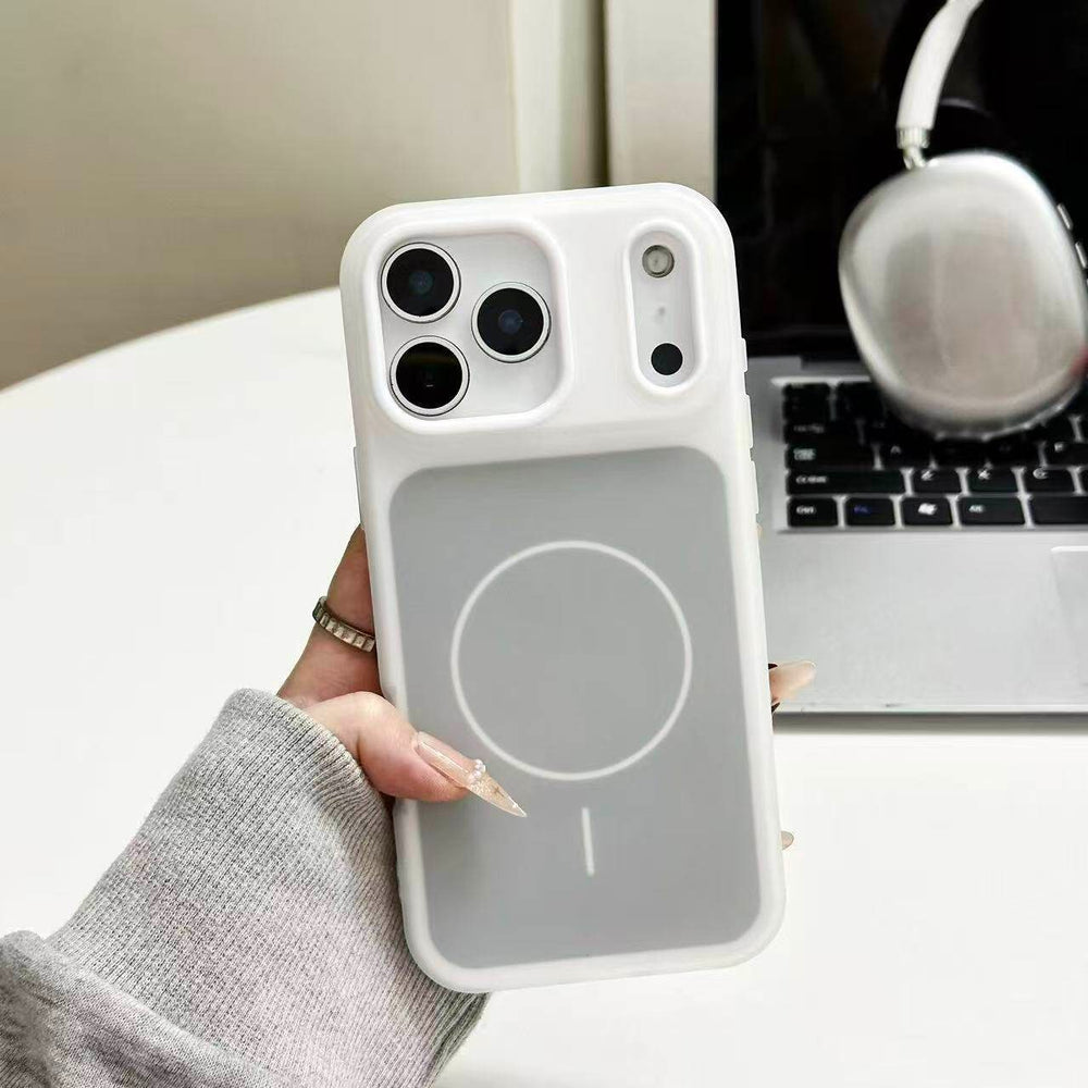 New two-color jelly magnetic two-in-one suitable for iphone17promax mobile phone case apple 11 frosted skin feel