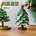 christmas tree solid wood insulation mat, a tree coaster, dining table decoration, creative oven mitts pad, high temperature resistant pot and bowl pad