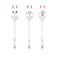 Cartoon cute pet line rabbit voice-activated light usb smart sound control lamp colorful night light children's bedroom atmosphere light