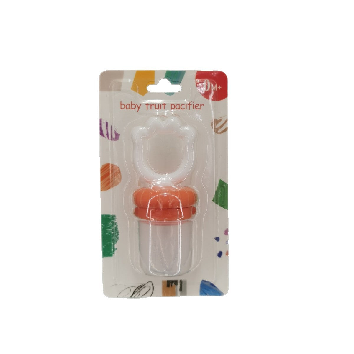 English card baby fruit and vegetable music fruit complementary food bite music cat paw shape pacifier silicone mesh bag pacifier