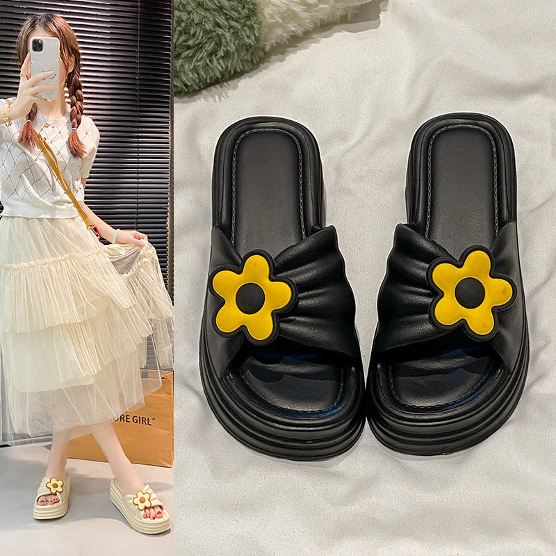 New eva platform wedge slides for women - versatile, trendy, and stylish